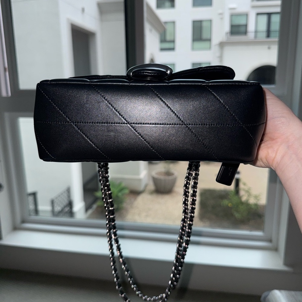 Coach Quilted Tabby 20 in Black/Silver - Picture 5 of 8